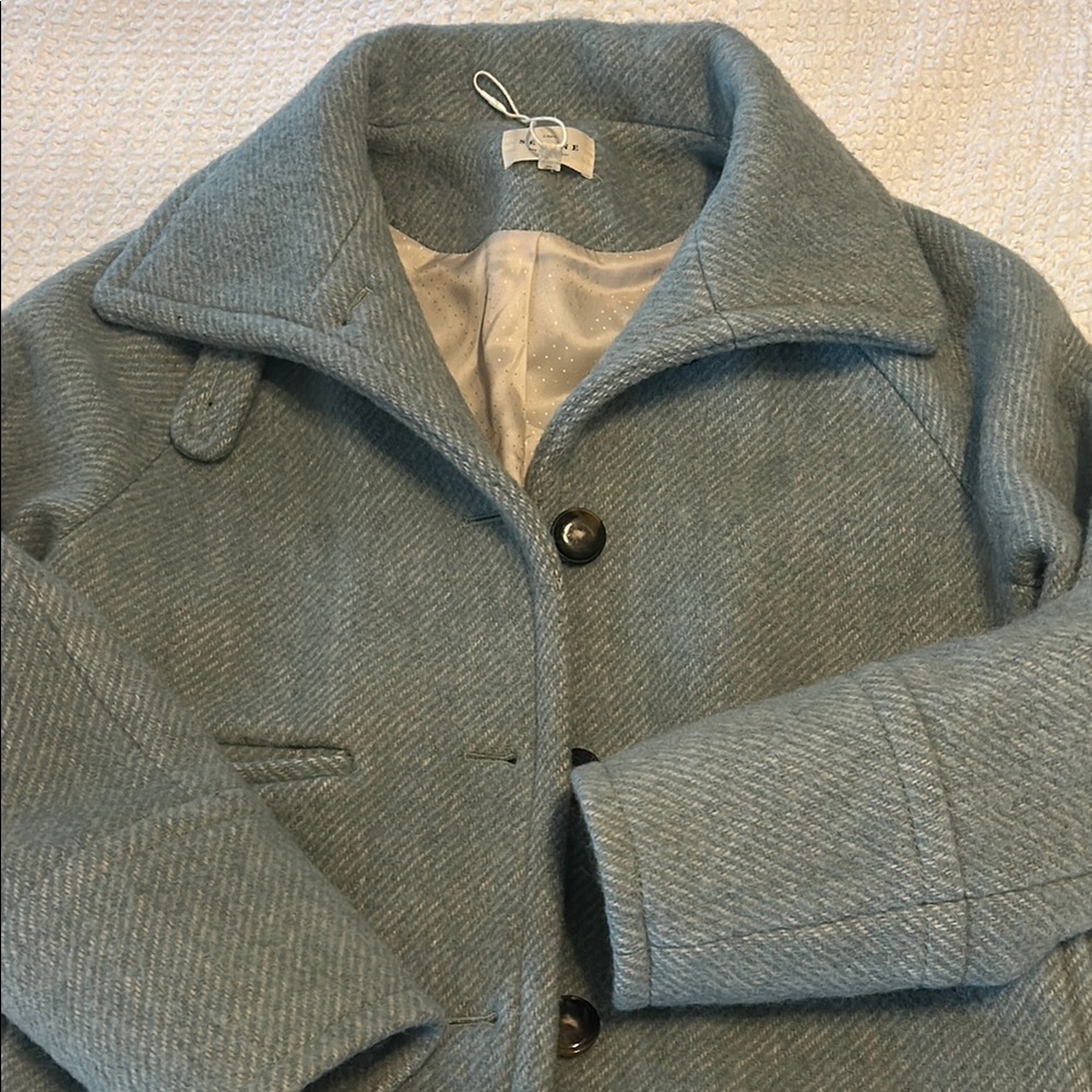 Sezane Blue Leo Coat